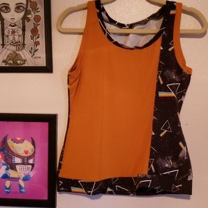 Pink Floyd dark side of the moon inspired top.